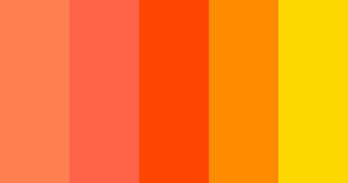 Warm color palette